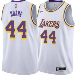 White Chuck Share Twill Basketball Jersey -Lakers #44 Share Twill Jerseys, FREE SHIPPING