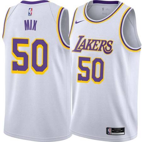 White Steve Mix Twill Basketball Jersey -Lakers #50 Mix Twill Jerseys, FREE SHIPPING