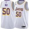 White Steve Mix Twill Basketball Jersey -Lakers #50 Mix Twill Jerseys, FREE SHIPPING