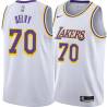 White Frank Selvy Twill Basketball Jersey -Lakers #70 Selvy Twill Jerseys, FREE SHIPPING