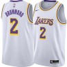 White Andre Drummond Lakers #2 Twill Basketball Jersey FREE SHIPPING