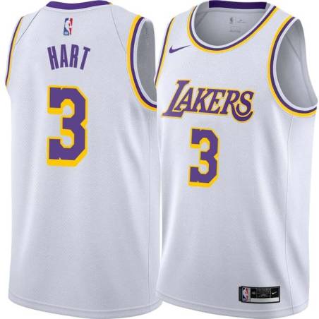 White Josh Hart Lakers #3 Twill Basketball Jersey FREE SHIPPING