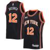 2021-22City Cleveland Buckner Twill Basketball Jersey -Knicks #12 Buckner Twill Jerseys, FREE SHIPPING