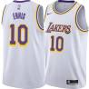 White Tyler Ennis Lakers #10 Twill Basketball Jersey FREE SHIPPING