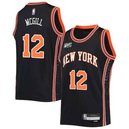 2021-22City Bill McGill Twill Basketball Jersey -Knicks #12 McGill Twill Jerseys, FREE SHIPPING