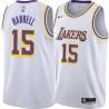 White Montrezl Harrell Lakers #15 Twill Basketball Jersey FREE SHIPPING