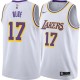 White Vander Blue Lakers #17 Twill Basketball Jersey FREE SHIPPING