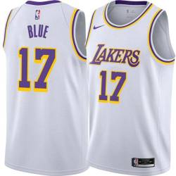 White Vander Blue Lakers #17 Twill Basketball Jersey FREE SHIPPING