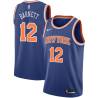 Blue Dick Barnett Twill Basketball Jersey -Knicks #12 Barnett Twill Jerseys, FREE SHIPPING