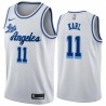 White Classic Coby Karl Twill Basketball Jersey -Lakers #11 Karl Twill Jerseys, FREE SHIPPING