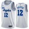 White Classic Jim Holstein Twill Basketball Jersey -Lakers #12 Holstein Twill Jerseys, FREE SHIPPING