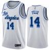 White Classic Ray Felix Twill Basketball Jersey -Lakers #14 Felix Twill Jerseys, FREE SHIPPING