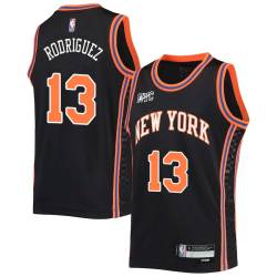 2021-22City Sergio Rodriguez Twill Basketball Jersey -Knicks #13 Rodriguez Twill Jerseys, FREE SHIPPING