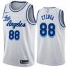 White Classic Christian Eyenga Twill Basketball Jersey -Lakers #88 Eyenga Twill Jerseys, FREE SHIPPING