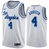 White Classic D.J. Augustin Lakers #4 Twill Basketball Jersey FREE SHIPPING