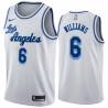 White Classic Derrick Williams Lakers #6 Twill Basketball Jersey FREE SHIPPING