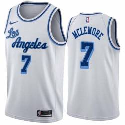 White Classic Ben McLemore Lakers #7 Twill Basketball Jersey FREE SHIPPING