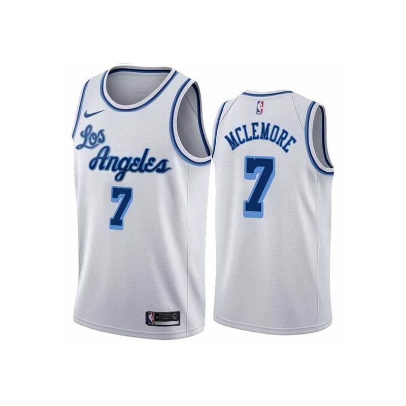 White Classic Ben McLemore Lakers #7 Twill Basketball Jersey FREE SHIPPING