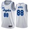 White Classic Markieff Morris Lakers #88 Twill Basketball Jersey FREE SHIPPING