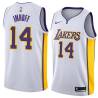 White2 Darrall Imhoff Twill Basketball Jersey -Lakers #14 Imhoff Twill Jerseys, FREE SHIPPING