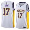 White2 Ron Sobie Twill Basketball Jersey -Lakers #17 Sobie Twill Jerseys, FREE SHIPPING