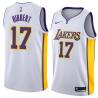 White2 Roy Hibbert Twill Basketball Jersey -Lakers #17 Hibbert Twill Jerseys, FREE SHIPPING