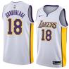 White2 Don Sunderlage Twill Basketball Jersey -Lakers #18 Sunderlage Twill Jerseys, FREE SHIPPING