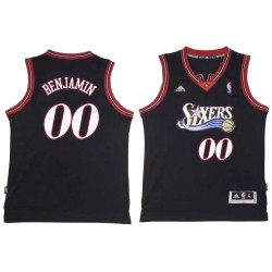 Black Throwback Benoit Benjamin Twill Basketball Jersey -76ers #00 Benjamin Twill Jerseys, FREE SHIPPING