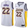 White2 Donnie Forman Twill Basketball Jersey -Lakers #22 Forman Twill Jerseys, FREE SHIPPING