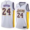 White2 Keith Erickson Twill Basketball Jersey -Lakers #24 Erickson Twill Jerseys, FREE SHIPPING