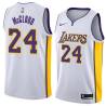 White2 George McCloud Twill Basketball Jersey -Lakers #24 McCloud Twill Jerseys, FREE SHIPPING