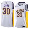 White2 Bill Turner Twill Basketball Jersey -Lakers #30 Turner Twill Jerseys, FREE SHIPPING