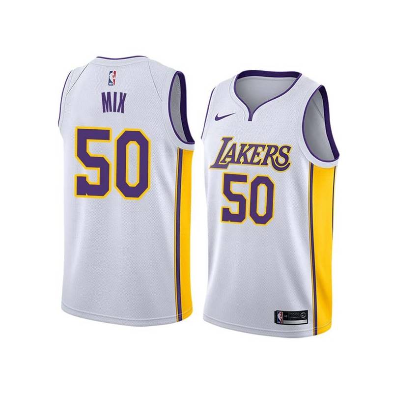 White2 Steve Mix Twill Basketball Jersey -Lakers #50 Mix Twill Jerseys, FREE SHIPPING