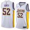 White2 Jay Carty Twill Basketball Jersey -Lakers #52 Carty Twill Jerseys, FREE SHIPPING