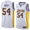 White2 Jack Haley Twill Basketball Jersey -Lakers #54 Haley Twill Jerseys, FREE SHIPPING