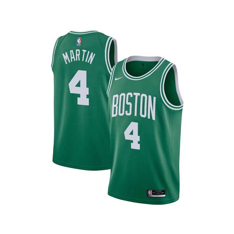 Green Kelan Martin Celtics #4 Twill Basketball Jersey FREE SHIPPING