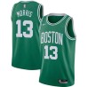 Green Marcus Morris Celtics #13 Twill Basketball Jersey FREE SHIPPING