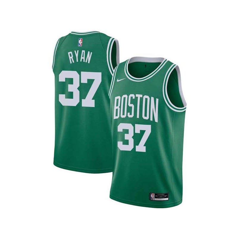 Green Matt Ryan Celtics #37 Twill Basketball Jersey FREE SHIPPING