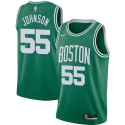 Green Joe Johnson Celtics #55 Twill Basketball Jersey FREE SHIPPING