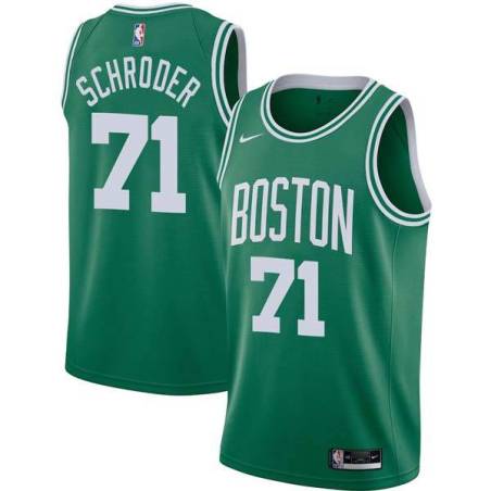 Green Dennis Schroder Celtics #71 Twill Basketball Jersey FREE SHIPPING