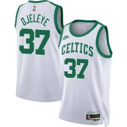 White Classic Semi Ojeleye Celtics #37 Twill Basketball Jersey FREE SHIPPING