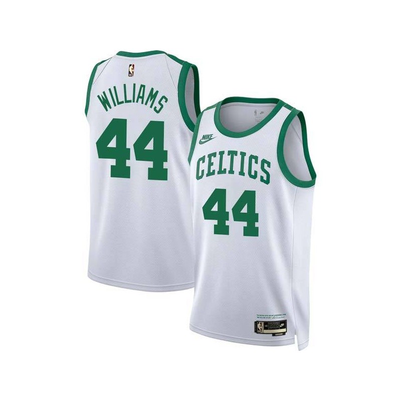 White Classic Robert Williams Celtics #44 Twill Basketball Jersey FREE SHIPPING