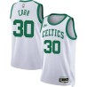 White Classic M.L. Carr Twill Basketball Jersey -Celtics #30 Carr Twill Jerseys, FREE SHIPPING