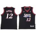 Johnny Dawkins Twill Basketball Jersey -76ers #12 Dawkins Twill Jerseys, FREE SHIPPING
