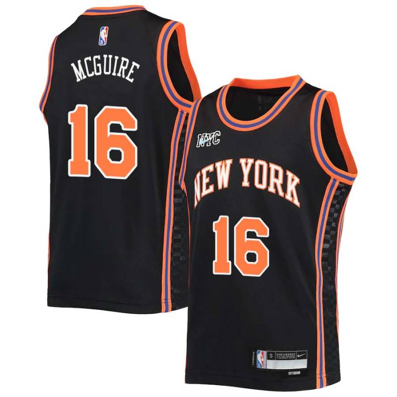 2021-22City Alfred McGuire Twill Basketball Jersey -Knicks #16 McGuire Twill Jerseys, FREE SHIPPING