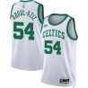 White Classic Zaid Abdul-Aziz Twill Basketball Jersey -Celtics #54 Abdul-Aziz Twill Jerseys, FREE SHIPPING