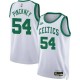 White Classic Ed Pinckney Twill Basketball Jersey -Celtics #54 Pinckney Twill Jerseys, FREE SHIPPING