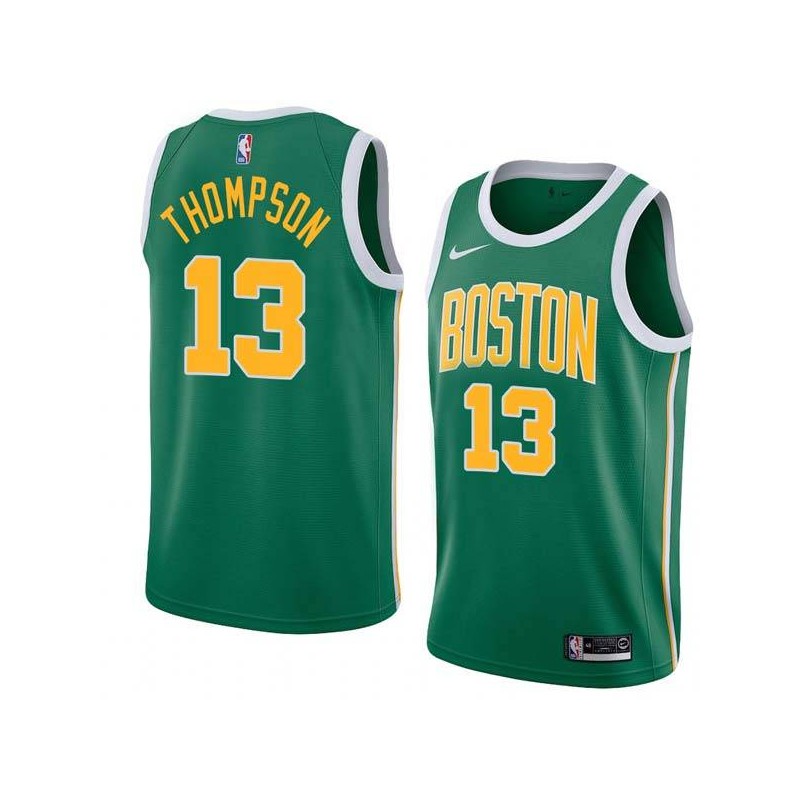 Green_Gold Tristan Thompson Celtics #13 Twill Basketball Jersey FREE SHIPPING