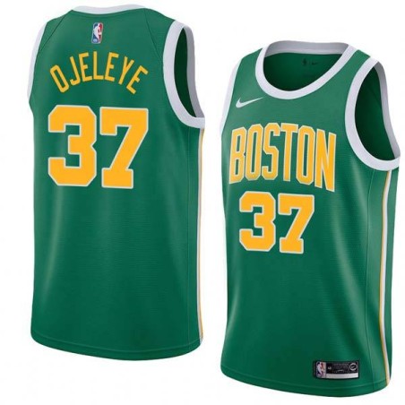 Green_Gold Semi Ojeleye Celtics #37 Twill Basketball Jersey FREE SHIPPING