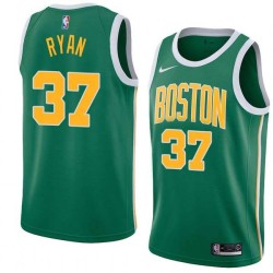 Green_Gold Matt Ryan Celtics #37 Twill Basketball Jersey FREE SHIPPING